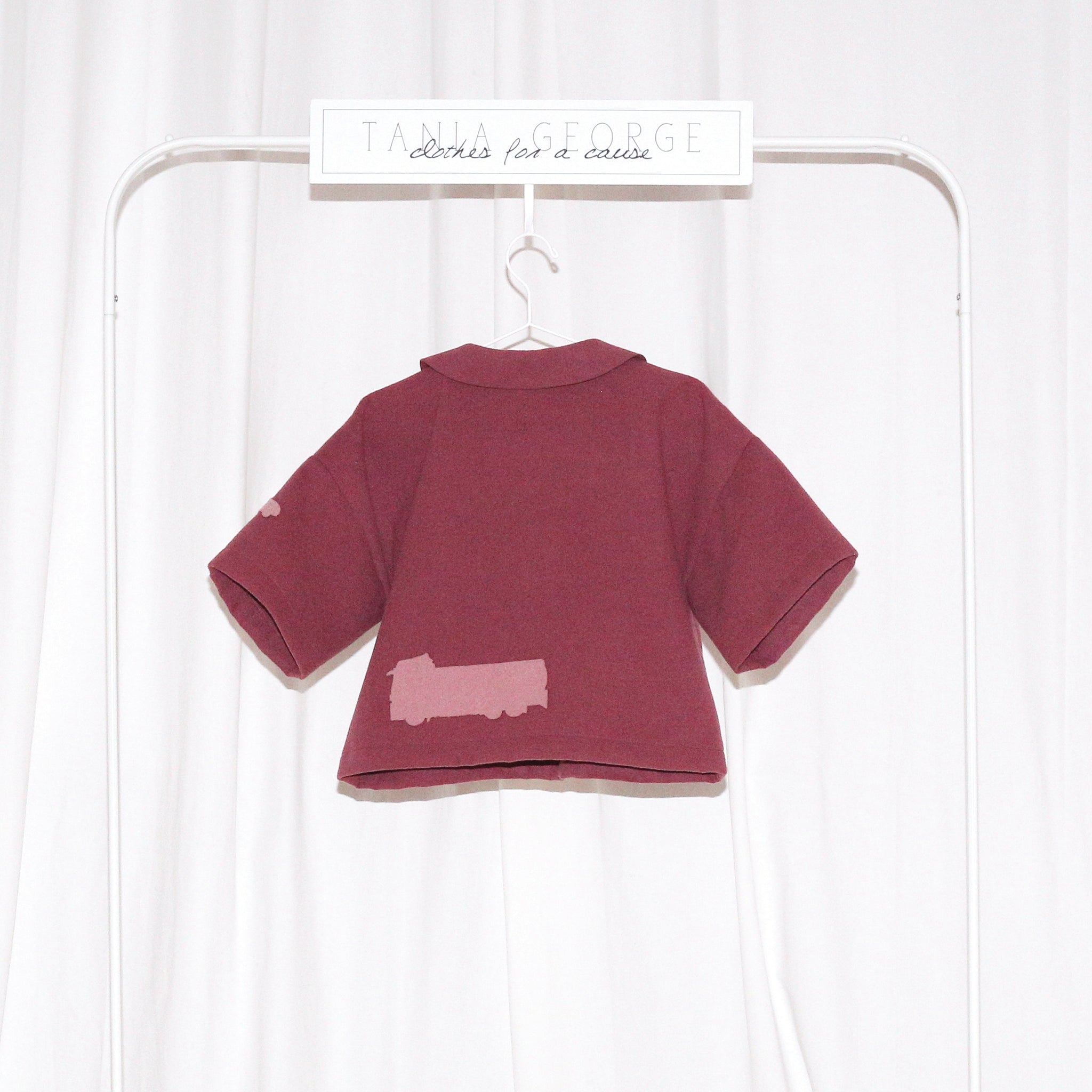 Collared Crop top - Tuti color