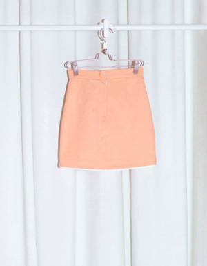 Tailored Suit Skirt - Orange